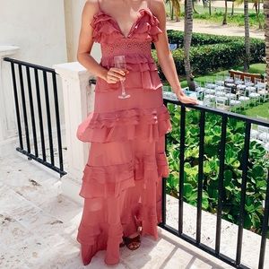 Glamorous True Decadence Ruffle Gown